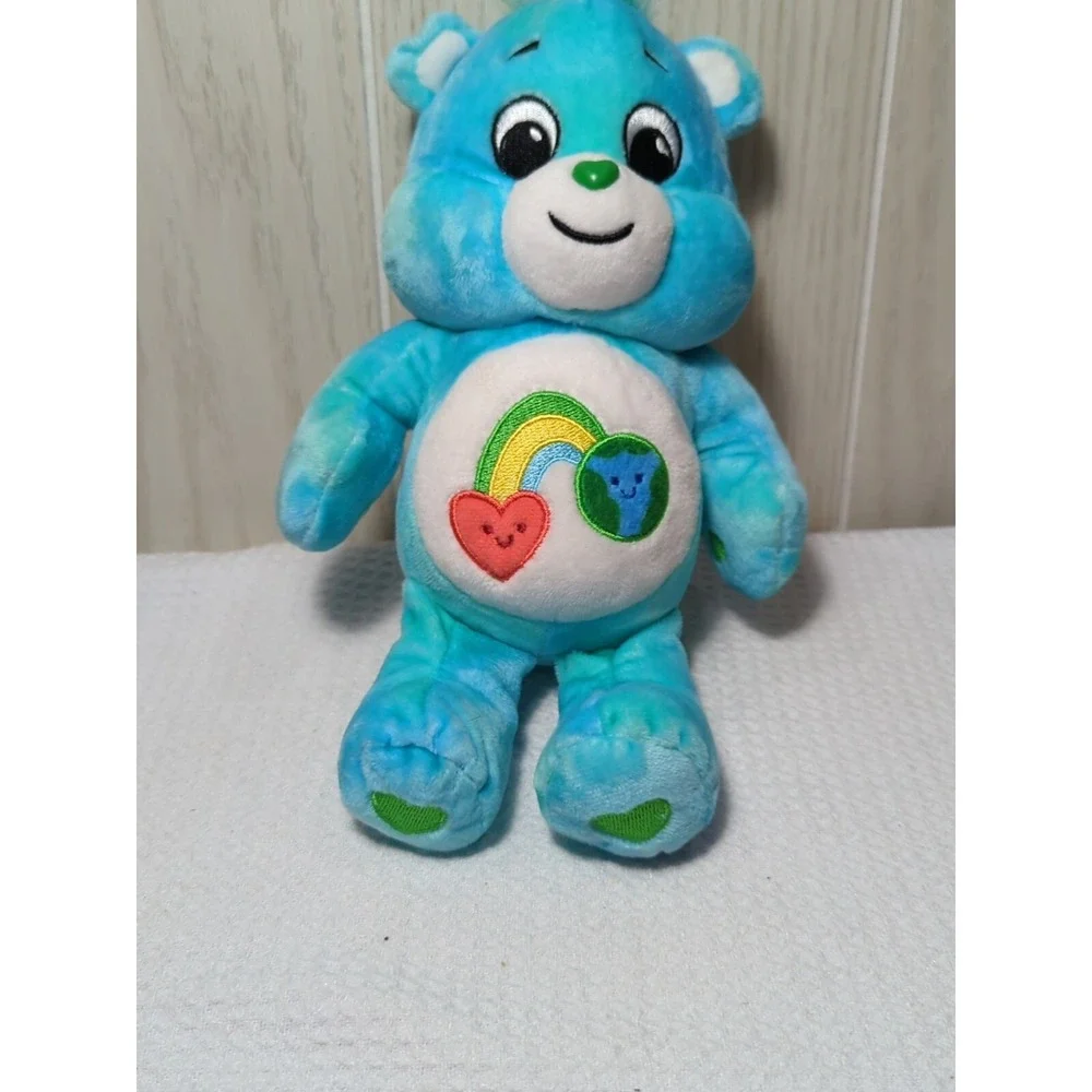 Care Bears Love the Earth Plush teddy blue green Basic Fun 9